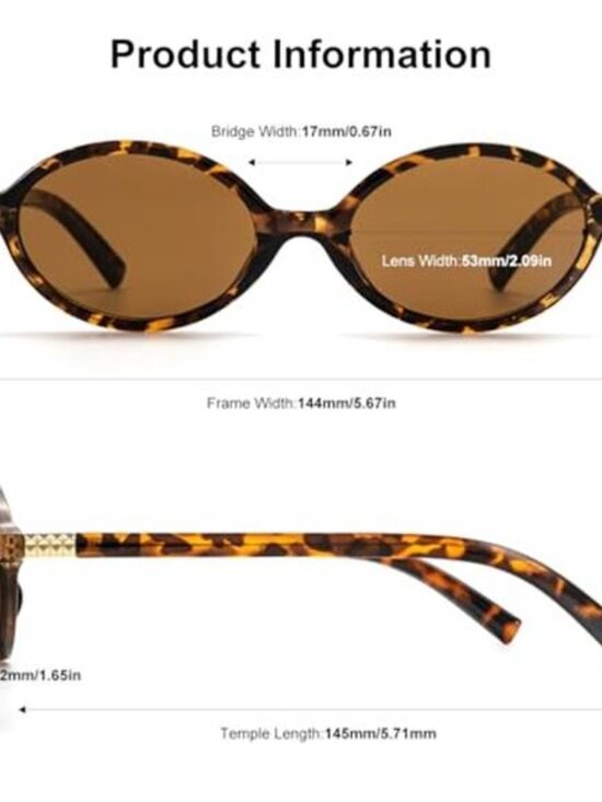 Women\'s Retro Oval Sunglasses Vintage Trendy Sunglasses main image 4